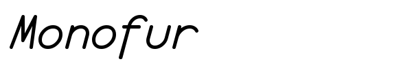 Monofur font
