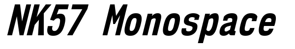 NK57 Monospace font preview