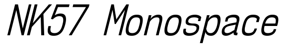 NK57 Monospace font preview
