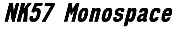 NK57 Monospace font preview