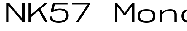 NK57 Monospace font preview