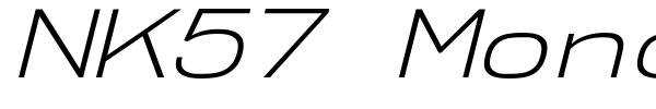 NK57 Monospace font preview