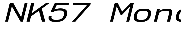 NK57 Monospace font preview