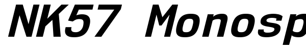 NK57 Monospace font preview