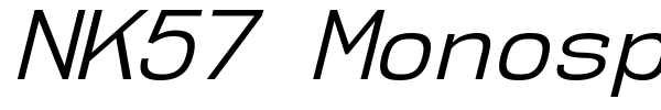 NK57 Monospace font preview