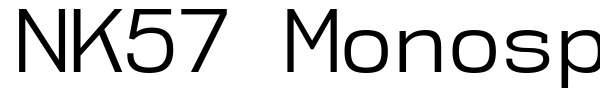NK57 Monospace font preview
