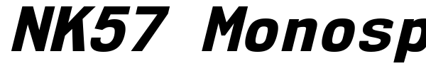 NK57 Monospace font preview