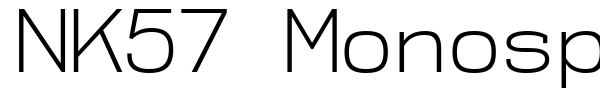 NK57 Monospace font preview