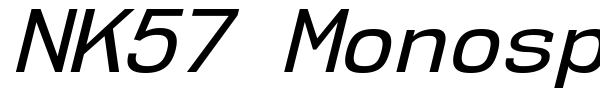 NK57 Monospace font preview