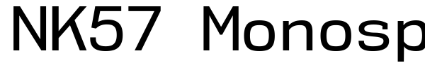 NK57 Monospace font preview