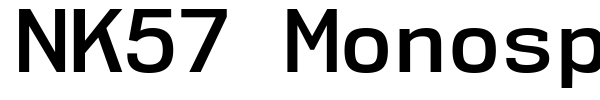 NK57 Monospace font preview