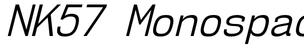NK57 Monospace font preview