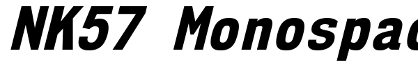 NK57 Monospace font preview