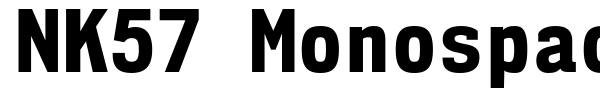 NK57 Monospace font preview