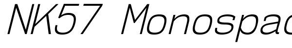 NK57 Monospace font preview