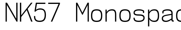 NK57 Monospace font preview