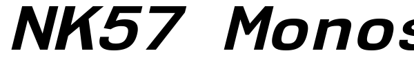 NK57 Monospace font preview