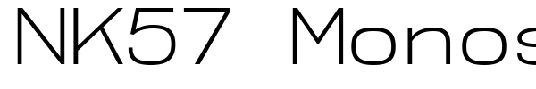 NK57 Monospace font preview