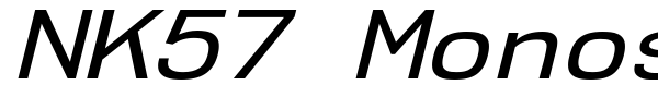 NK57 Monospace font preview