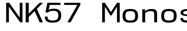 NK57 Monospace font preview