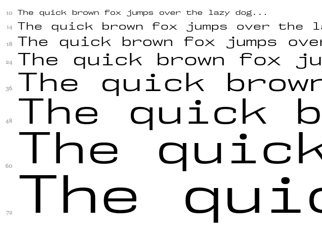 NK57 Monospace font waterfall
