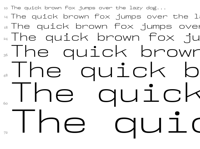 NK57 Monospace font waterfall