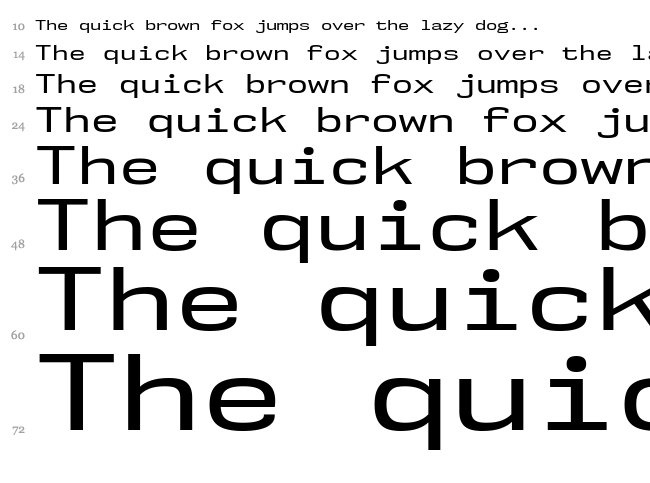 NK57 Monospace font waterfall