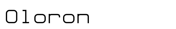 Oloron font