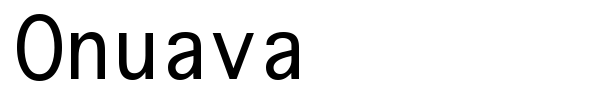 Onuava font