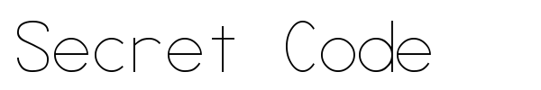 Secret Code font