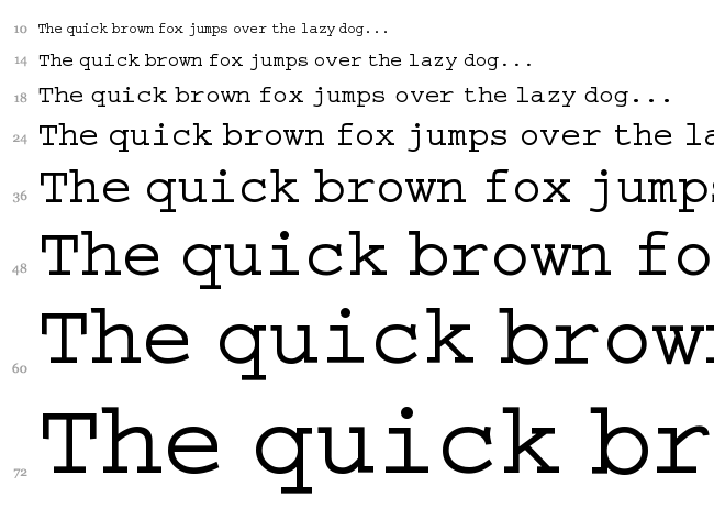 Selectric font waterfall