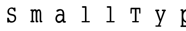 SmallType Writing font