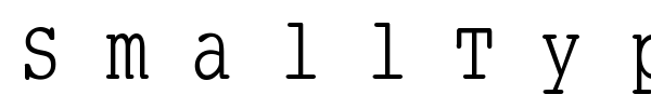 SmallType Writing font preview