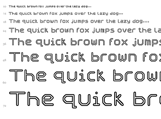 Speculum font waterfall