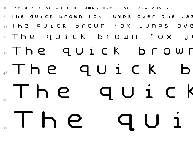 Speculum font waterfall