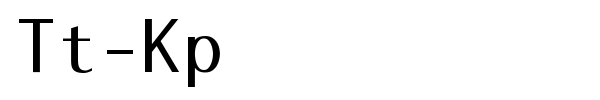 Tt-Kp font