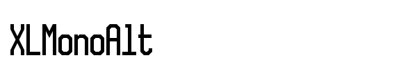 XLMonoAlt font