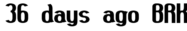 36 days ago BRK font