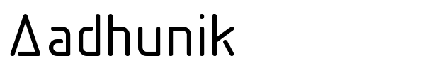 Aadhunik font