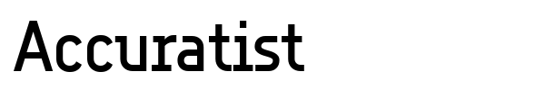 Accuratist font