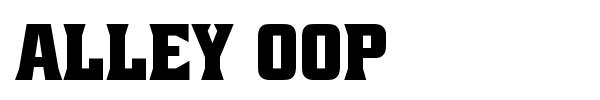Alley Oop font preview