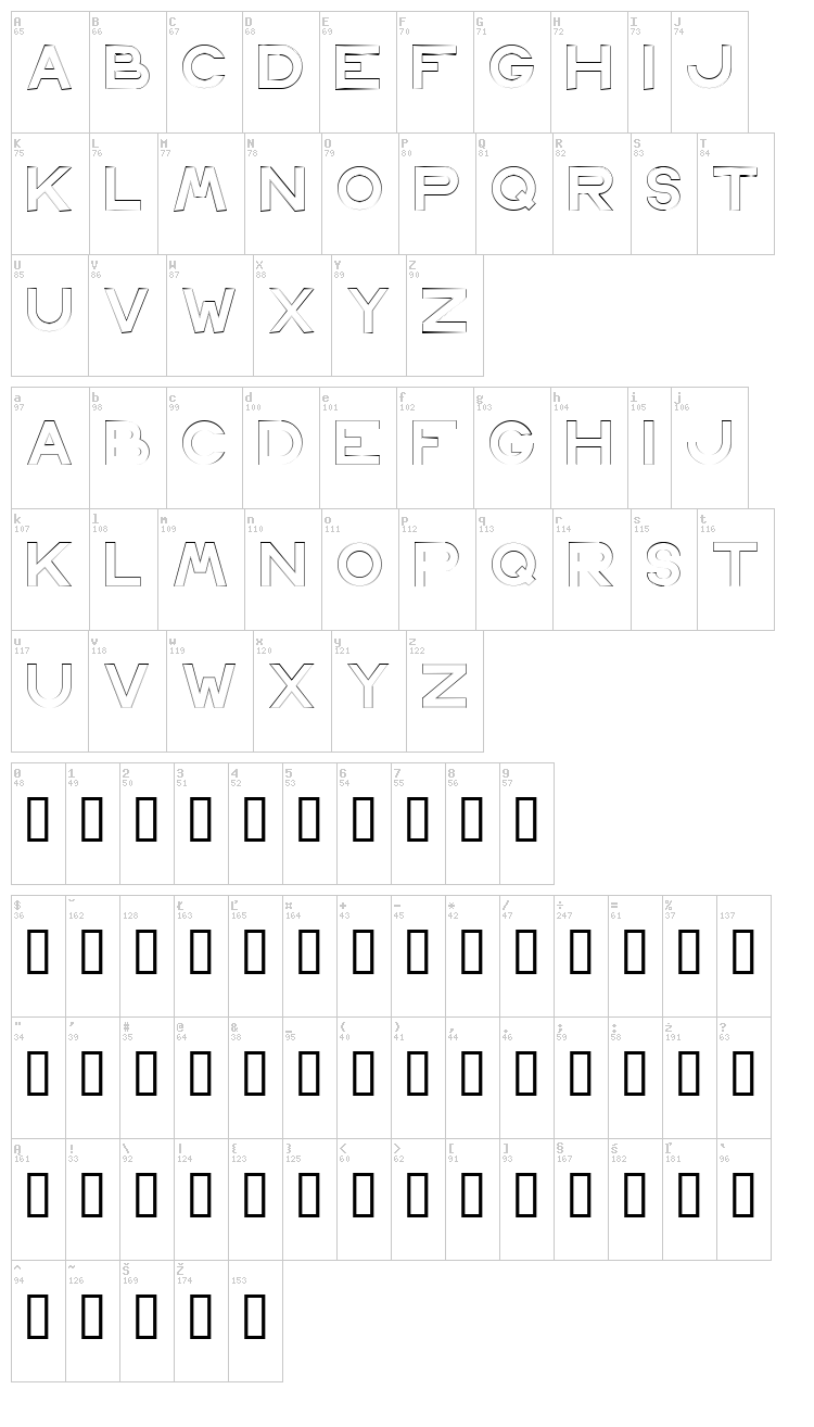 Antwerp font map