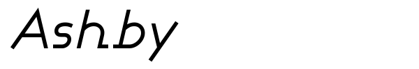 Ashby font preview