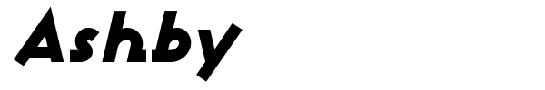 Ashby font preview