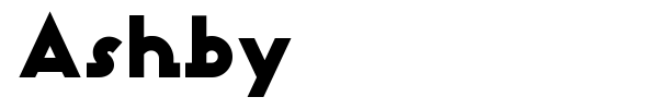 Ashby font preview