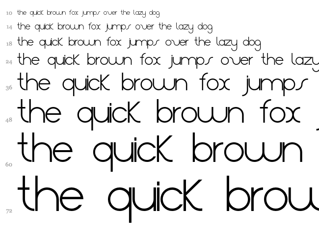 Aster font waterfall