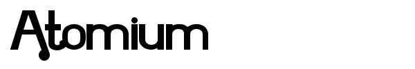 Atomium font
