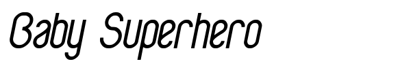Baby Superhero font