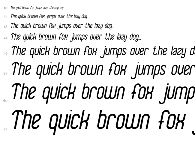 Baby Superhero font waterfall