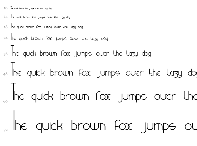 Babydoll font waterfall
